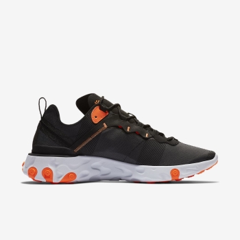 Nike React Element 55 - Sneakers - Sort/Grå/Hvide/Orange | DK-51241